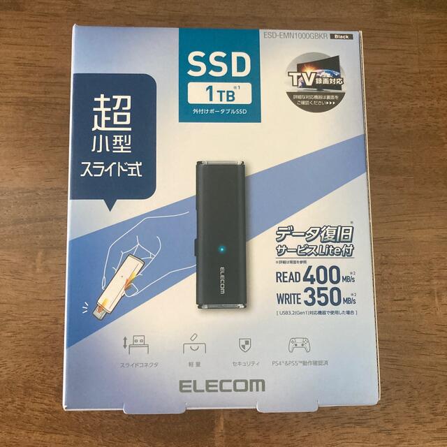 HOT限定セール エレコム(ELECOM) ESD-EMN1000GBK(ブラック) 外付けポータブルSSD 1TB イーベスト 通販  PayPayモール