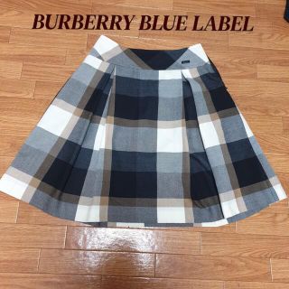 バーバリーブルーレーベル(BURBERRY BLUE LABEL)のBURBERRY BLUE LABEL クレストブリッジスカート(ひざ丈スカート)