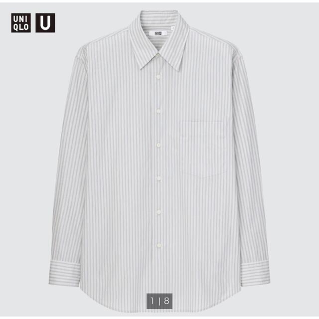 UNIQLO(ユニクロ)のユニクロU 22SS コットンリネンストライプシャツ 2XL メンズのトップス(シャツ)の商品写真