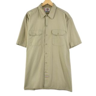 ディッキーズ(Dickies)の古着 ディッキーズ Dickies 半袖 ワークシャツ メンズXL /eaa254745(シャツ)