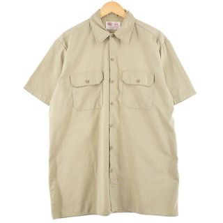 ディッキーズ(Dickies)の古着 ディッキーズ Dickies 半袖 ワークシャツ メンズXL /eaa258522(シャツ)