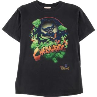 ディズニー(Disney)の古着 90年代 ディズニー Disney ファンタジア Chernabog キャラクタープリントTシャツ USA製 メンズL ヴィンテージ /eaa166465(Tシャツ/カットソー(半袖/袖なし))