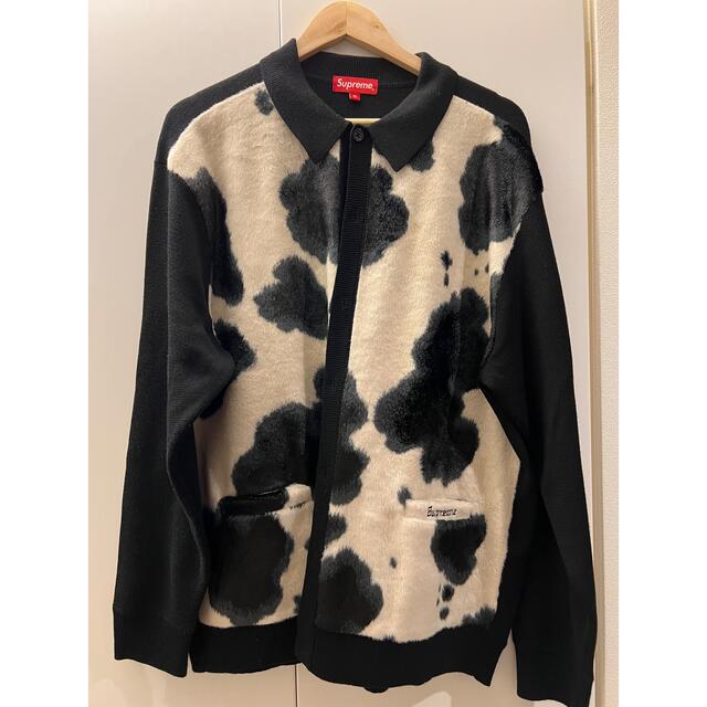 BlackサイズSupreme Cow Print Cardigan XL