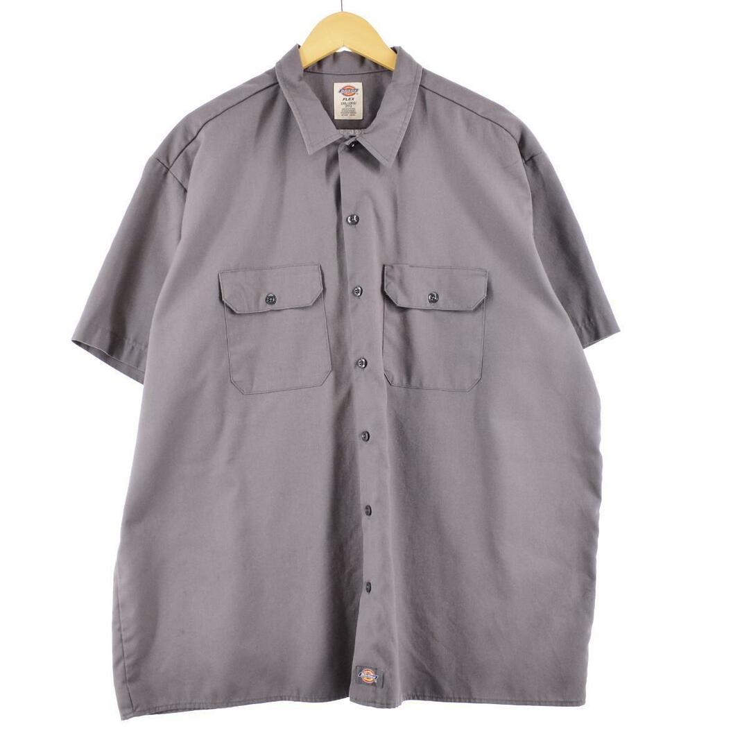 Dickies(ディッキーズ)の古着 ディッキーズ Dickies 半袖 ワークシャツ メンズXXL /eaa259164 メンズのトップス(シャツ)の商品写真