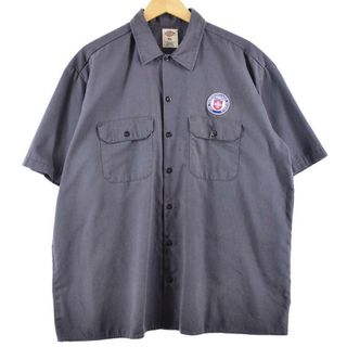 ディッキーズ(Dickies)の古着 ディッキーズ Dickies 半袖 ワークシャツ メンズXL /eaa259163(シャツ)