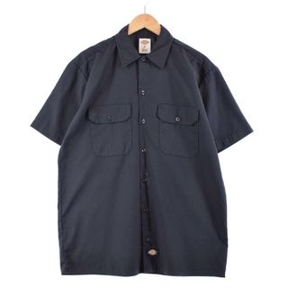 ディッキーズ(Dickies)の古着 ディッキーズ Dickies 半袖 ワークシャツ メンズM /eaa259161(シャツ)