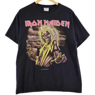 【堀江店先行販売】 ヘインズ Hanes IRON MAIDEN アイアンメイデン アルバム Killers バンドTシャツ メンズL /evb001022