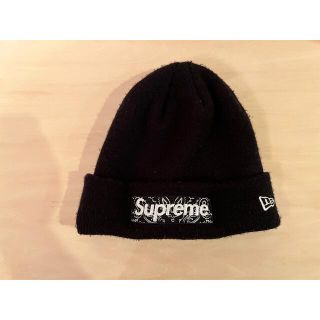 シュプリーム(Supreme)のNew Era Bandana Box Logo Beanie　黒(ニット帽/ビーニー)