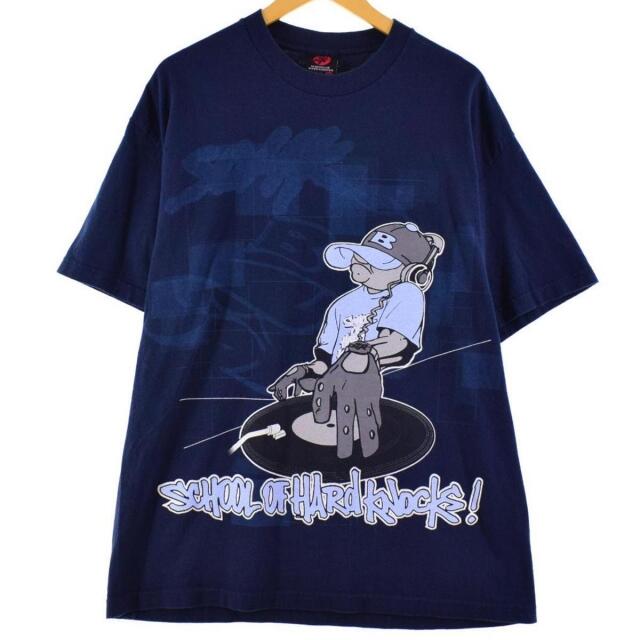 クリスマス特集2022 メンズ Tシャツ プリント ブラック USA古着 90s