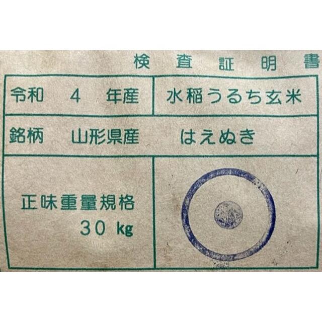 令和4年新米 山形県庄内産 はえぬき 玄米20kg Ｇセレクション - www.starkdesarrollos.com