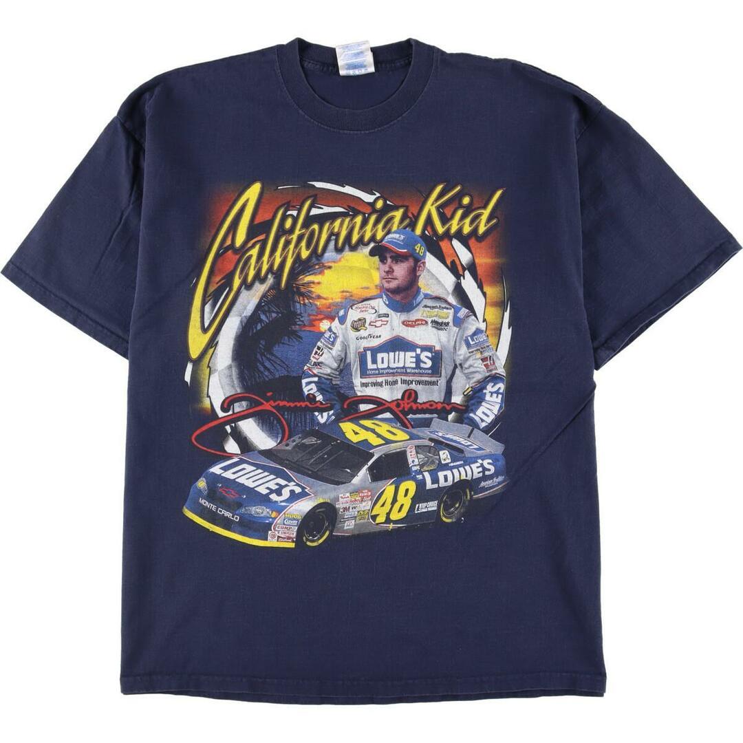 M＆O Knits NASCAR ナスカー レーシング プリントTシャツ メンズXXL /eaa254349