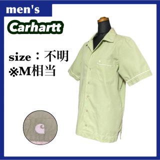 カーハート(carhartt)のカーハート 開襟シャツ メンズ M相当 ライトグリーン ワンポイントロゴ(シャツ)