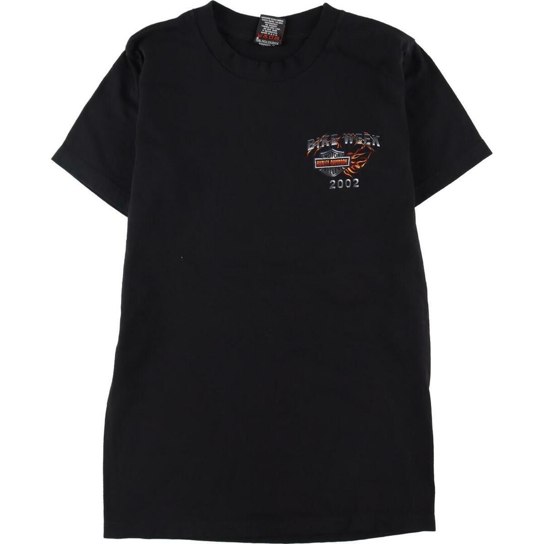 古着 HOLOUBEK HARLEY DAVIDSON ハーレーダビットソン 両面プリント モーターサイクル バイクTシャツ USA製