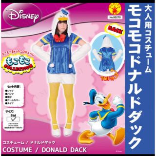 ディズニー(Disney)のコスプレ 仮装 モコモコドナルドダック ディズニー 女性用  正規ライセンス品(衣装一式)