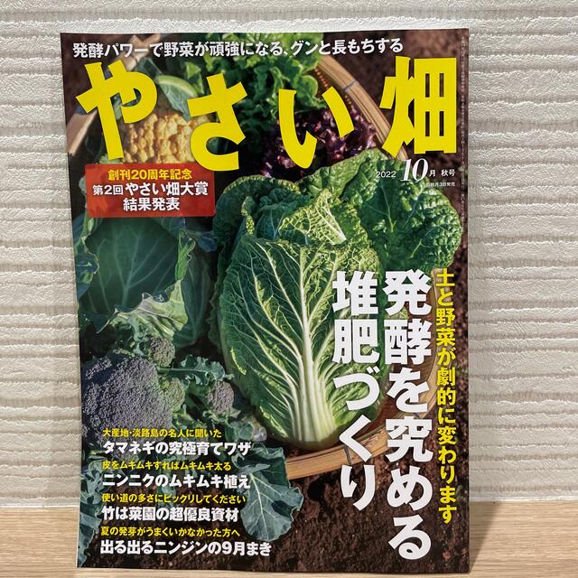 【送料無料】やさい畑（2022.10月秋号） エンタメ/ホビーの雑誌(専門誌)の商品写真