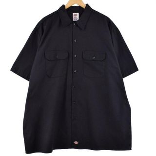 ディッキーズ(Dickies)の古着 ディッキーズ Dickies 半袖 ワークシャツ メンズXXL /eaa259109(シャツ)