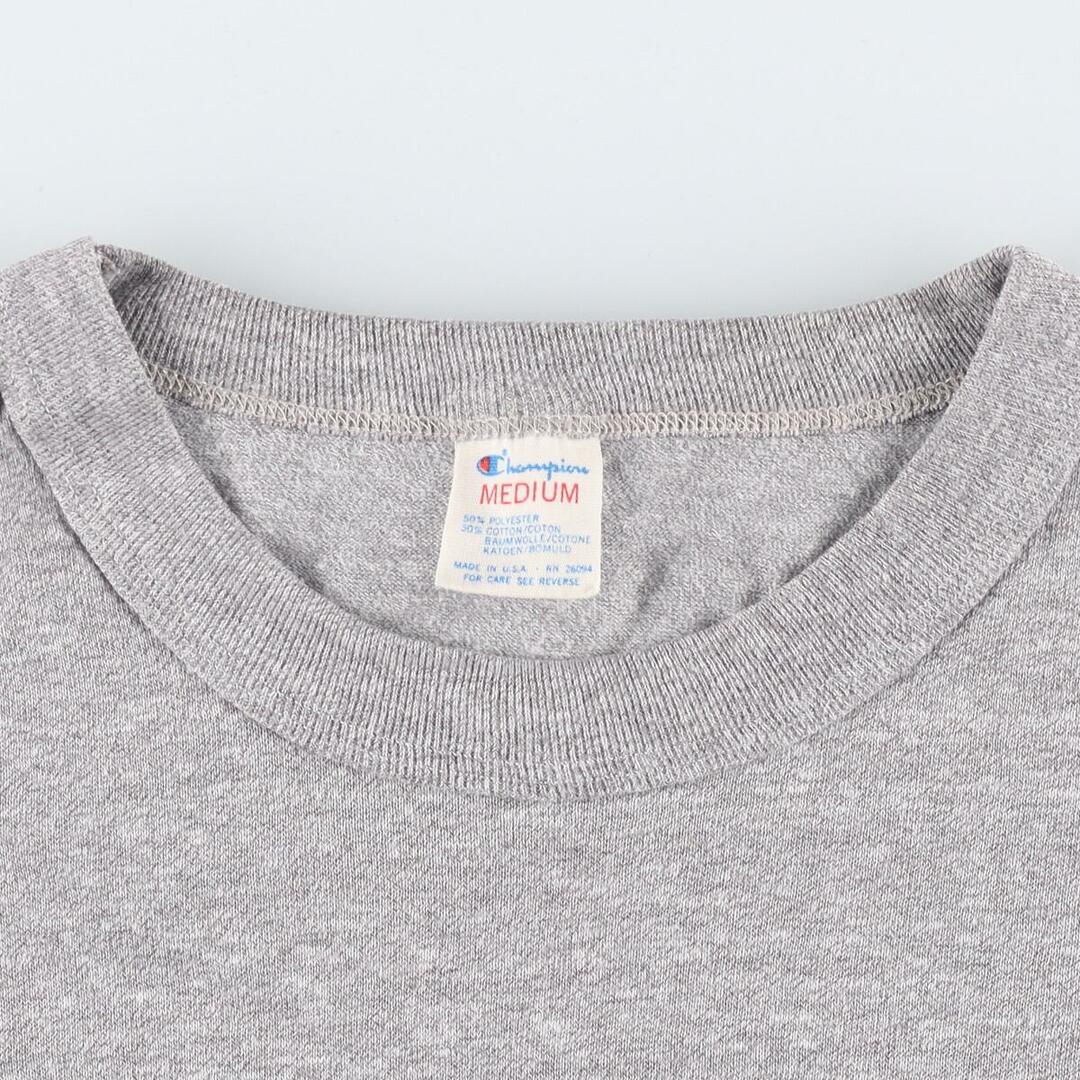 80年代 チャンピオン Champion トリコタグ 杢グレー 霜降り ロゴプリントTシャツ USA製 メンズM ヴィンテージ /eaa258936