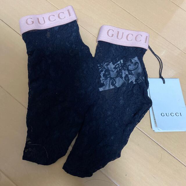 Gucci(グッチ)の新品　GUCCI　フローラルレースアンクルソックス レディースのレッグウェア(ソックス)の商品写真