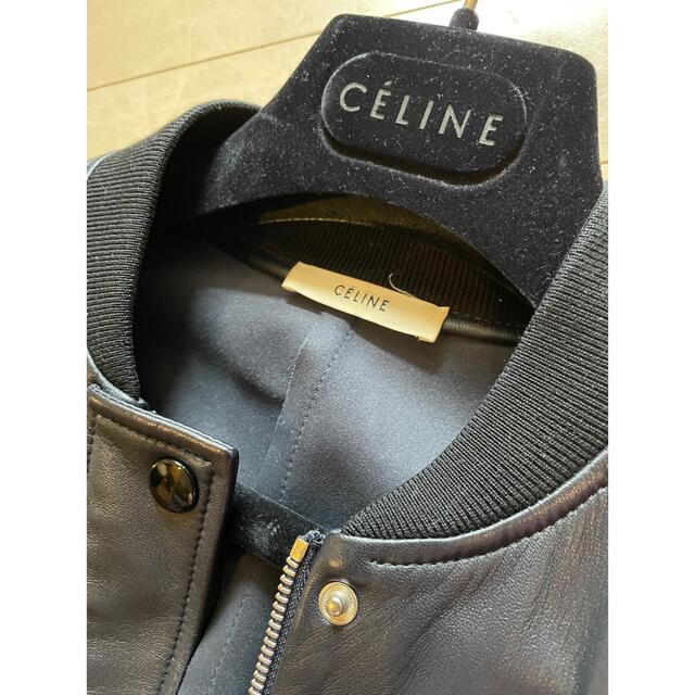 celine(セリーヌ)のmiyu様専用 celineフィービー期 ラムスキンレザーブルゾン 36 レディースのジャケット/アウター(ブルゾン)の商品写真