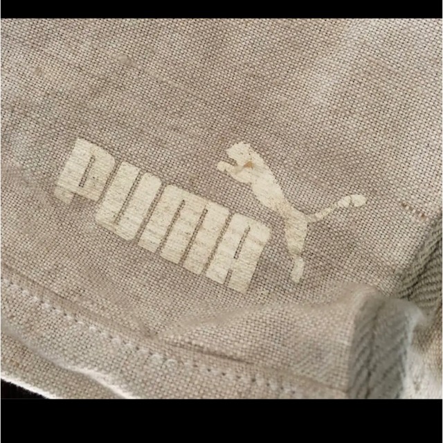 PUMA(プーマ)のPUMAプーマ旧ロゴ横長トートバッグ麻綿混合 メンズのバッグ(トートバッグ)の商品写真