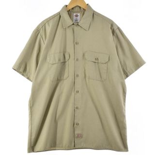 ディッキーズ(Dickies)の古着 ディッキーズ Dickies 半袖 ワークシャツ メンズXL /eaa268042(シャツ)