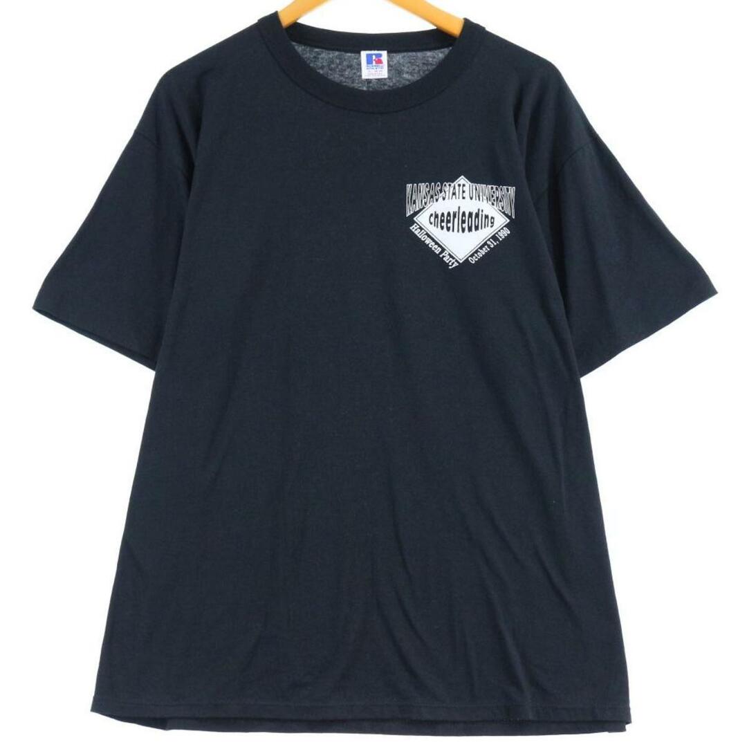 90年代 ラッセル Russell 両面プリント カレッジTシャツ USA製 メンズXL ヴィンテージ /eaa255048