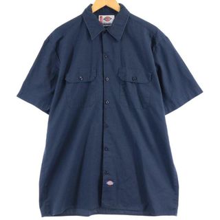 ディッキーズ(Dickies)の古着 ディッキーズ Dickies 半袖 ワークシャツ メンズXL /eaa255245(シャツ)