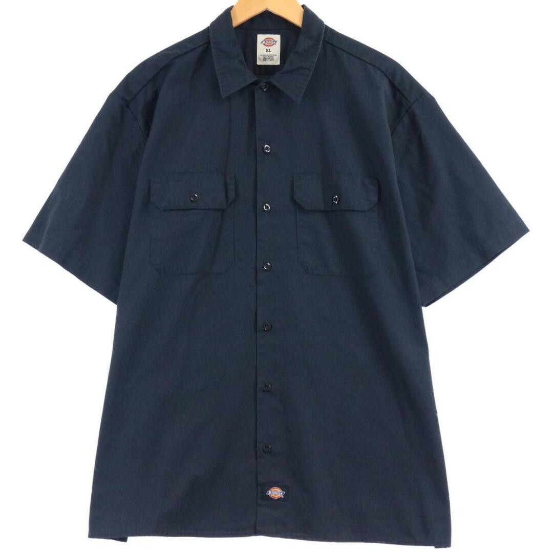 Dickies(ディッキーズ)の古着 ディッキーズ Dickies 半袖 ワークシャツ メンズXL /eaa255261 メンズのトップス(シャツ)の商品写真