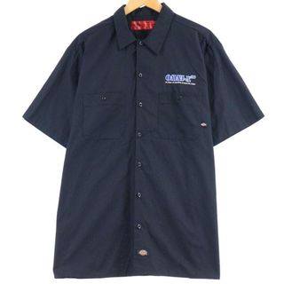 ディッキーズ(Dickies)の古着 ディッキーズ Dickies 半袖 ワークシャツ メンズL /eaa255232(シャツ)