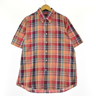 ペンドルトン(PENDLETON)の古着 ペンドルトン PENDLETON 半袖 ボタンダウンチェックシャツ メンズL /eaa262511(シャツ)