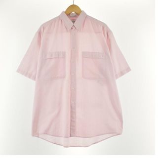 リーバイス(Levi's)の古着 リーバイス Levi's オックスフォード 半袖 ボタンダウンストライプシャツ メンズXL /eaa262507(シャツ)