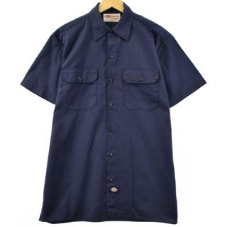 ディッキーズ(Dickies)の古着 ディッキーズ Dickies 半袖 ワークシャツ メンズL /eaa255275(シャツ)