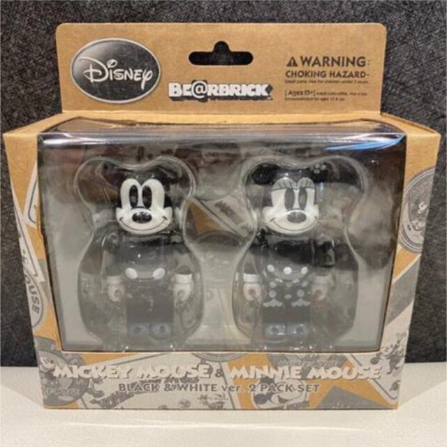 BE@RBRICK(ベアブリック)のMICKEY MOUSE MINNIE MOUSE BE@RBRICK  ハンドメイドのおもちゃ(フィギュア)の商品写真