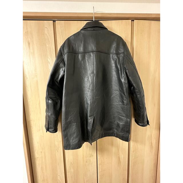 Used Old GAP Leather Black Jacket