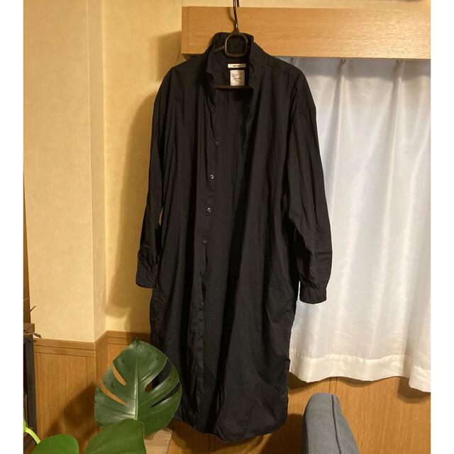 niko and... 襟ワイヤー ロングシャツワンピース