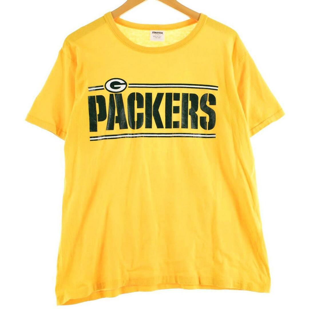 90年代 スターター Starter NFL GREEN BAY PACKERS グリーンベイパッカーズ スポーツプリントTシャツ USA製 メンズL ヴィンテージ /eaa262709