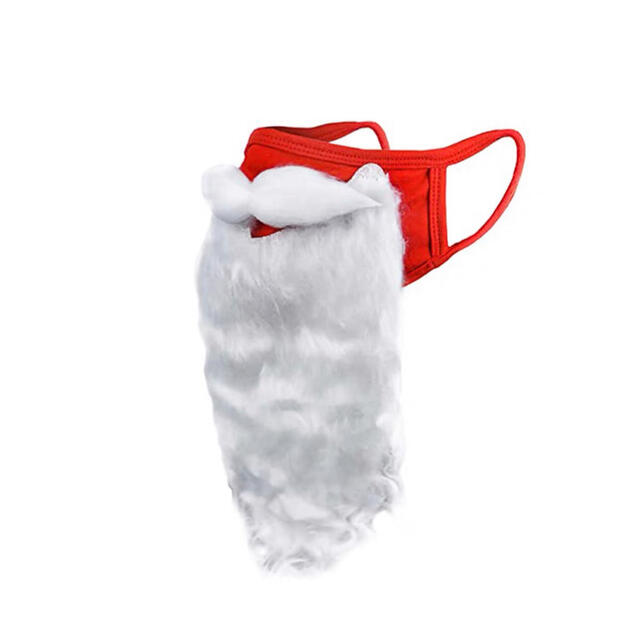 創意的なクリスマスマスク、サンタクロース、白ひげ、クリスマス帽子、マスク エンタメ/ホビーのコスプレ(小道具)の商品写真