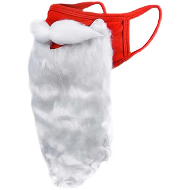 創意的なクリスマスマスク、サンタクロース、白ひげ、クリスマス帽子、マスク エンタメ/ホビーのコスプレ(小道具)の商品写真