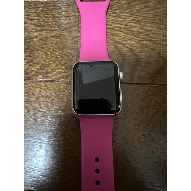 Apple Watch(アップルウォッチ)の【ジャンク品】美品Apple Watchシリーズ3 38㎜　GPSモデル レディースのファッション小物(腕時計)の商品写真