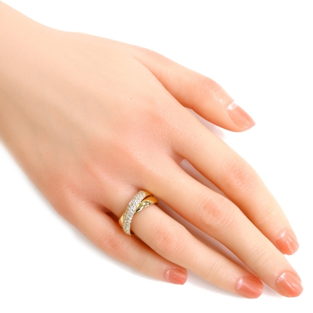海外販売× ポンテヴェキオ K18WG ダイヤモンド リング 0.51ct