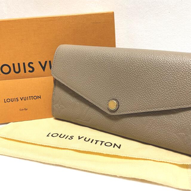 激安/新作 - VUITTON LOUIS 【極美品】 長財布 グレージュ アン