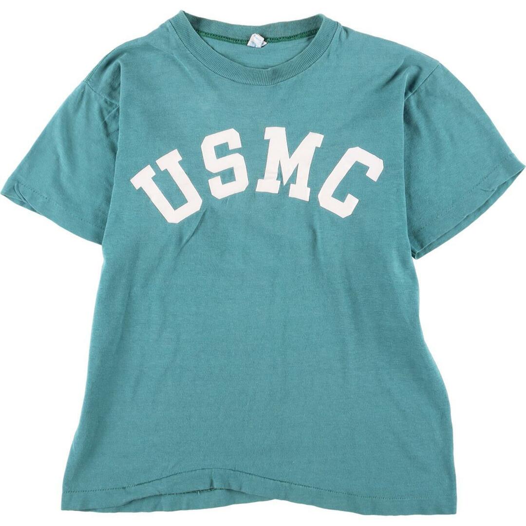 70年代 チャンピオン Champion バータグ USMC SCHOOL OF INFANTRY アメリカ海兵隊歩兵学校 カレッジTシャツ レディースM ヴィンテージ /eaa270635