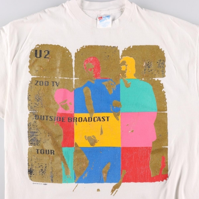 ストレッチドビー 90年代 ヘインズ Hanes U2 ユートゥー Zoo TV Tour