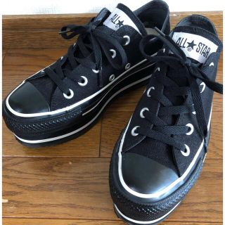 コンバース(CONVERSE)のconverse コンバース オールスター チャンキーライン ブラック 22.5(スニーカー)