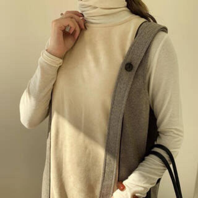 TODAYFUL(トゥデイフル)のAmiur two-tone suede long vest レディースのトップス(ベスト/ジレ)の商品写真