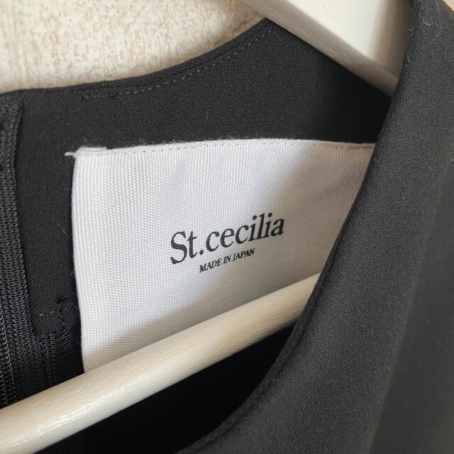 Girlish St.cecilia クレープカットソー　黒 レディースのトップス(カットソー(長袖/七分))の商品写真