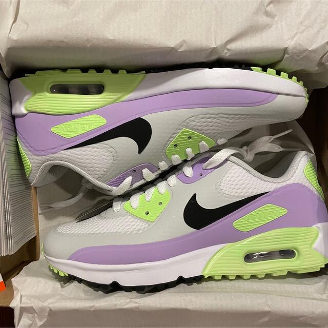 NIKE(ナイキ)の海外限定 27.5cm NIKE AIR MAX 90G ライム グレー 白 スポーツ/アウトドアのゴルフ(シューズ)の商品写真