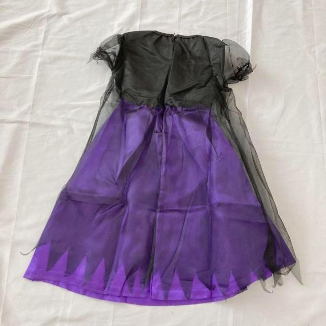 【KONO様】魔女コスチューム パープル130cm オレンジ110cm キッズ/ベビー/マタニティのキッズ服女の子用(90cm~)(ワンピース)の商品写真