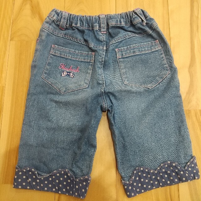 HusHush(ハッシュアッシュ)のハッシュアッシュ デニム ズボン キッズ/ベビー/マタニティのキッズ服女の子用(90cm~)(パンツ/スパッツ)の商品写真