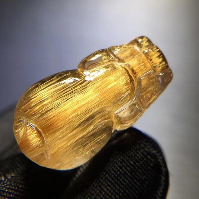 天然銅色ゴールドルチルクオーツ ルース 8.5g diverstoy.com
